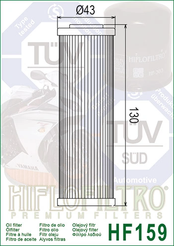 HIFLOFILTRO Olejový filter HF159