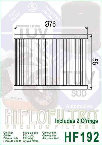 HIFLOFILTRO Olejový filter HF192