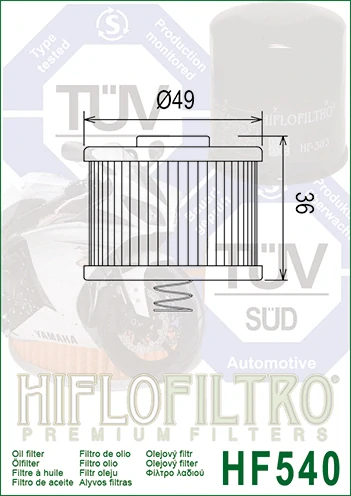 HIFLOFILTRO Olejový filter HF540