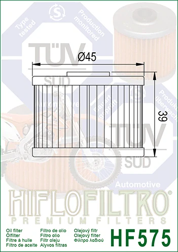 HIFLOFILTRO Olejový filter HF575