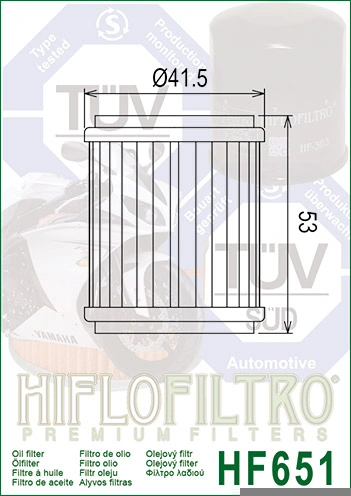 HIFLOFILTRO Olejový filter HF651