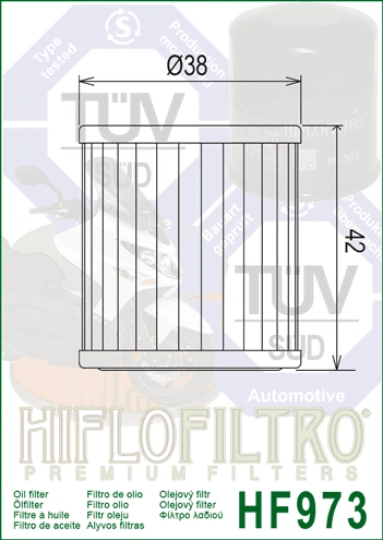 HIFLOFILTRO Olejový filter HF973