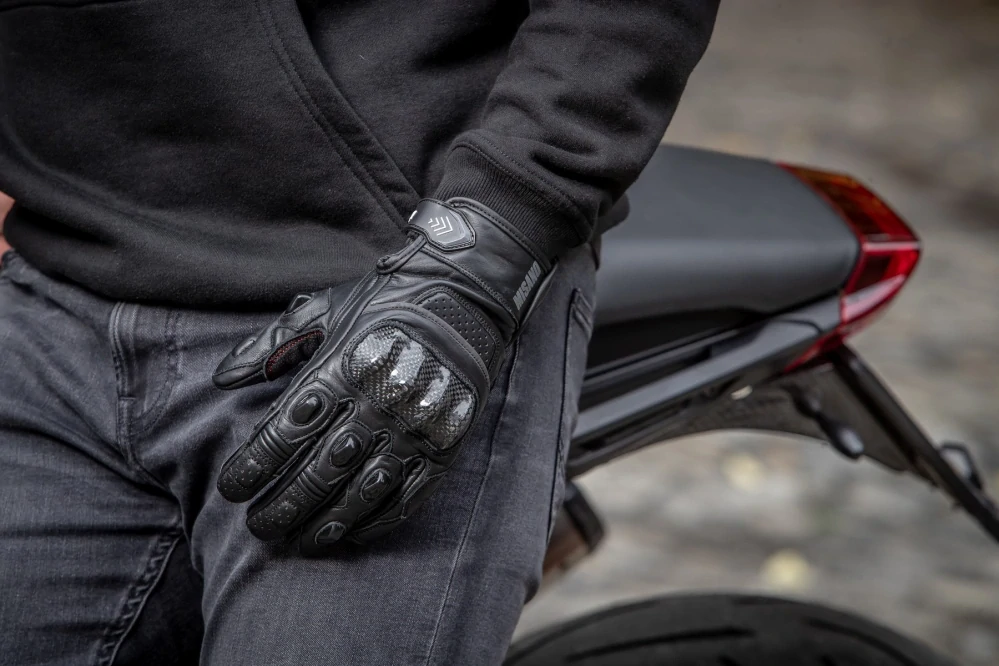 TXR Rukavice na motorku Misano čierne XXL