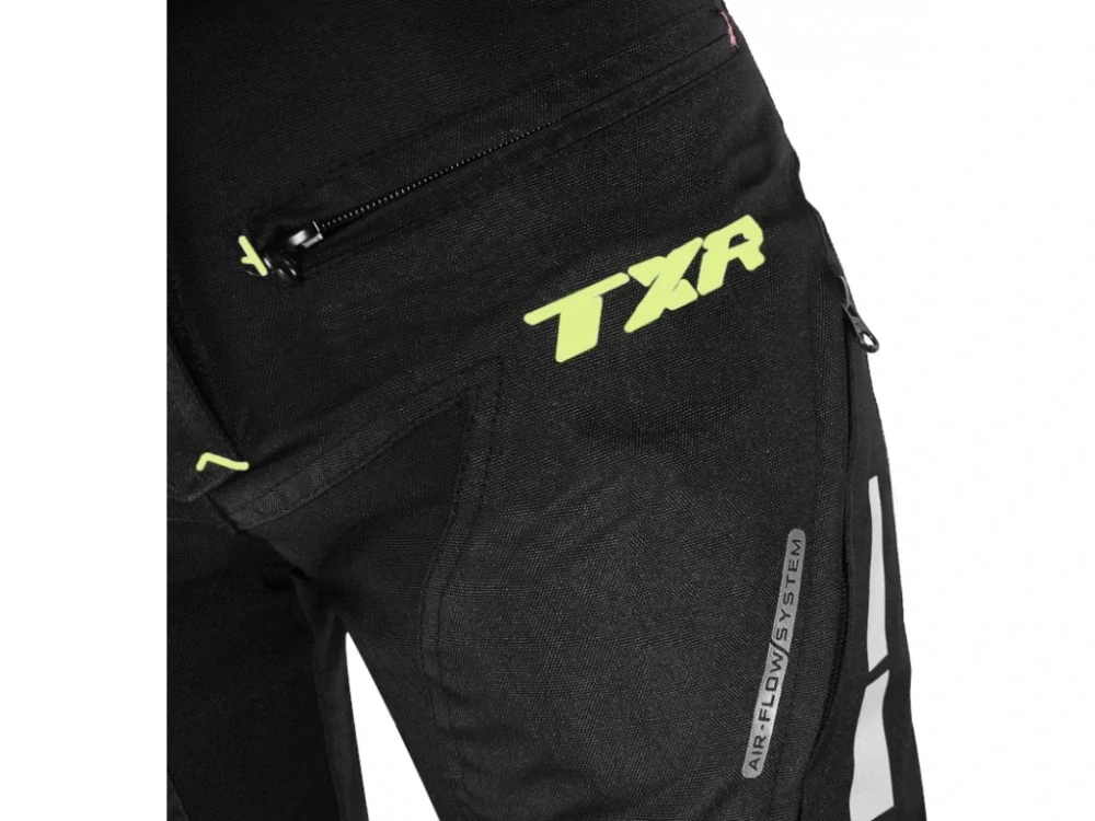 TXR Dámske nohavice na motorku Rival čierno-žlté S
