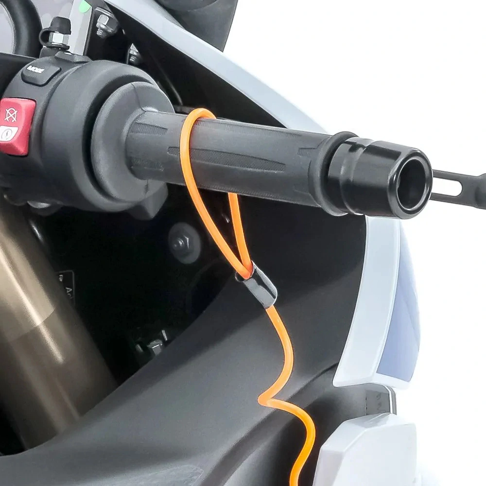 TXR Zámok na motorku s alarmom 110db čierny
