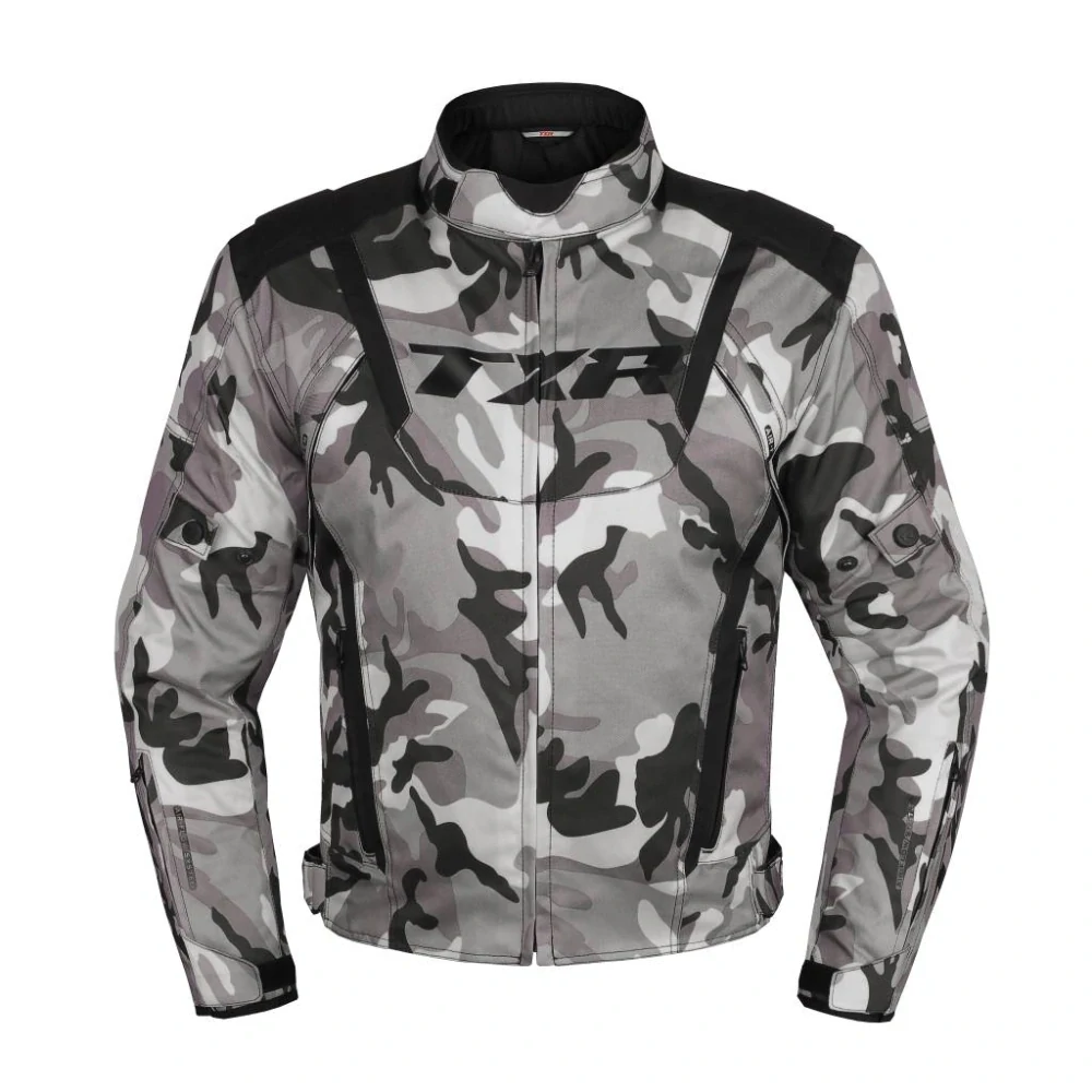 TXR Bunda na motorku Gunner Camo sivá M