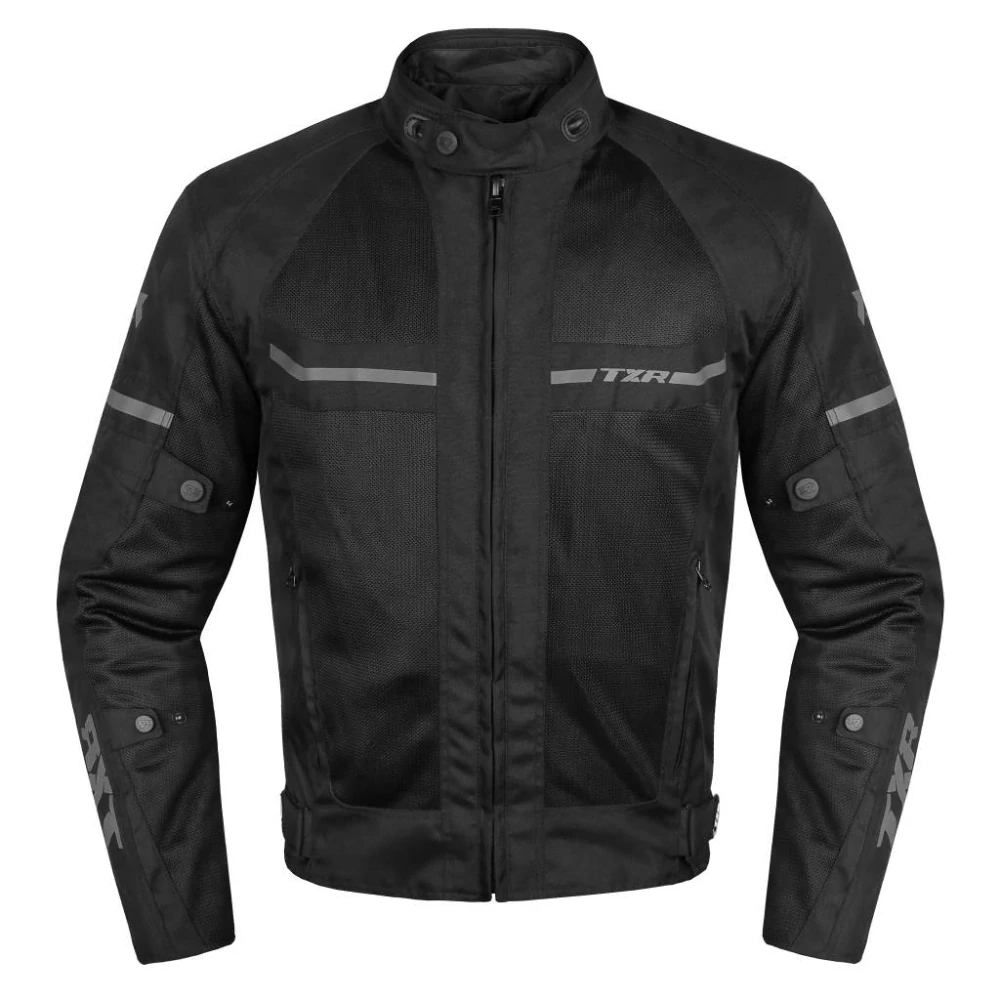 TXR Bunda na motorku Steward čierno-sivá 4XL