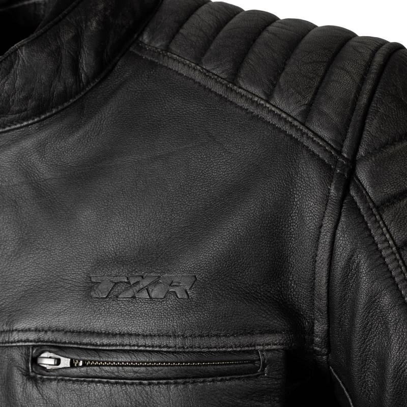 TXR Bunda na motorku Vintage sivá 3XL