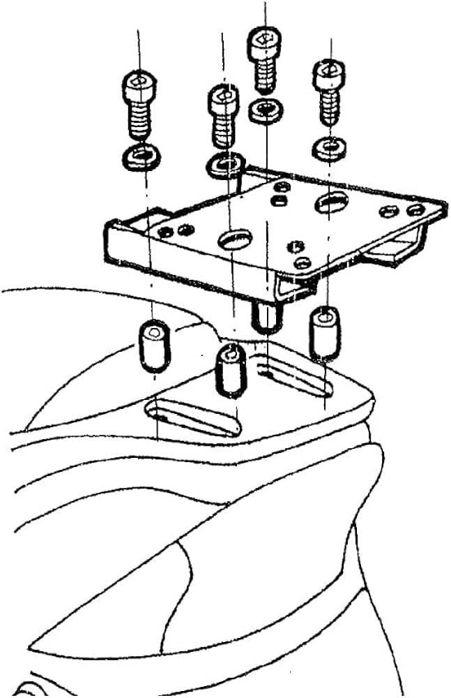 SHAD Montážní sada pro horní kufr Top master K0B11T B&W 50/125/150/250 (02 - 11)