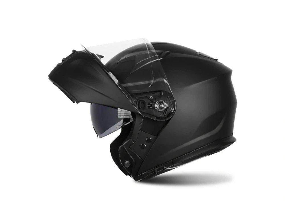 TXR Výklápacia prilba na motorku Rival čierna matná L