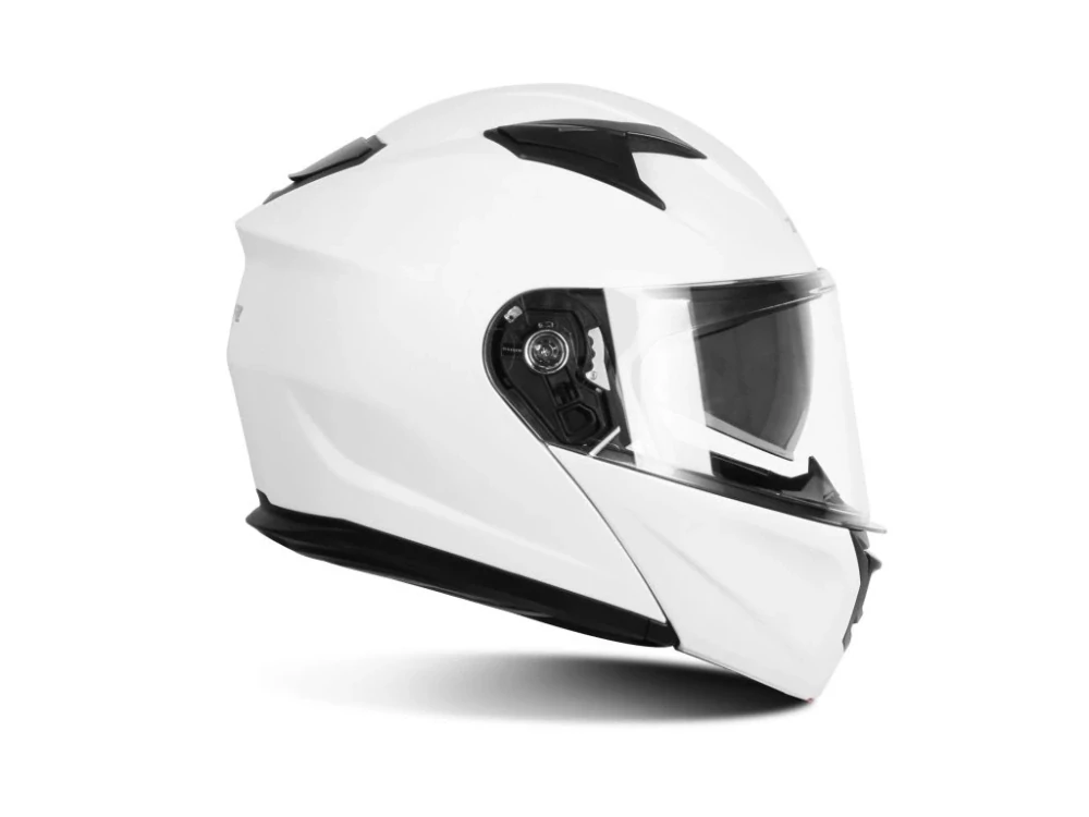 TXR Výklápacia prilba na motorku Rival perleťovo biela XL