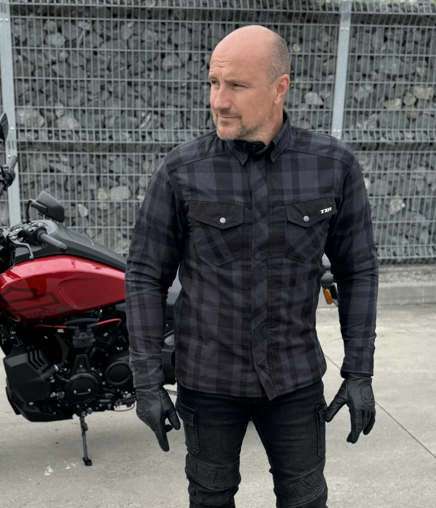 TXR Košeľa na motorku Dixon čierna 3XL