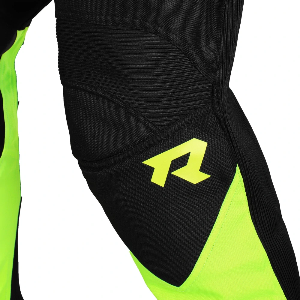 TXR Detské motokrosové nohavice Pulse čierno-fluo žlté 6-7