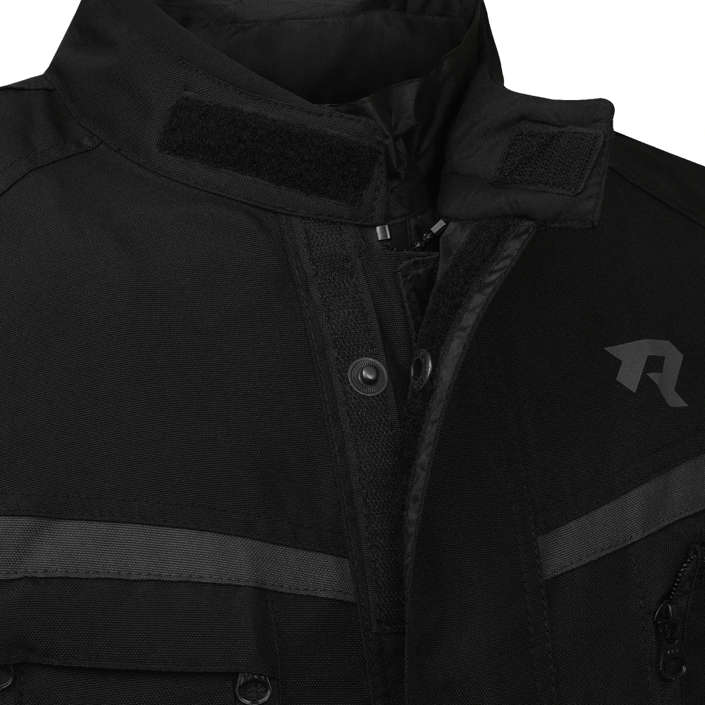 TXR Bunda na motorku Compass čierno-šedo-fluo žltá XXL