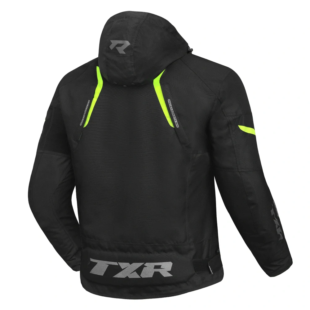 TXR Bunda na motorku Striker čierno-fluo-žltá XL