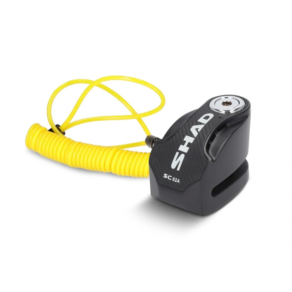 SHAD Zámok na kotúč s alarmom SC62A C0S6210A čierna čap 10 mm