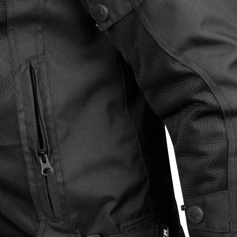 TXR Bunda na motorku Steward čierno-sivá 4XL