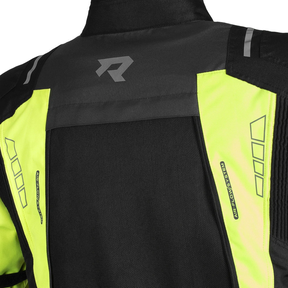 TXR Bunda na motorku Tracer čierno-sivo-fluo žltá M