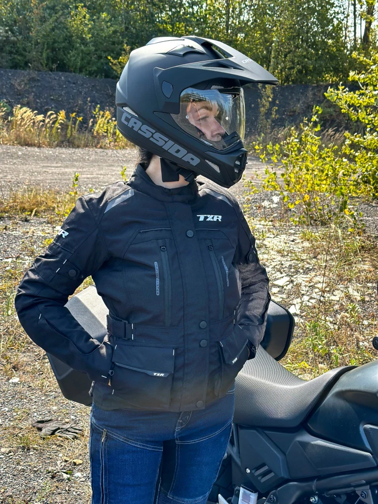 TXR Dámska bunda na motorku Visper čierna XS