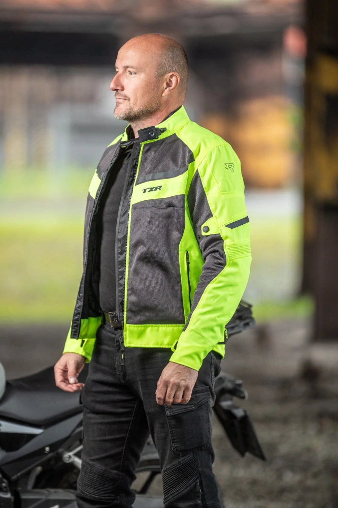 TXR Bunda na motorku Swift fluo žlutá L