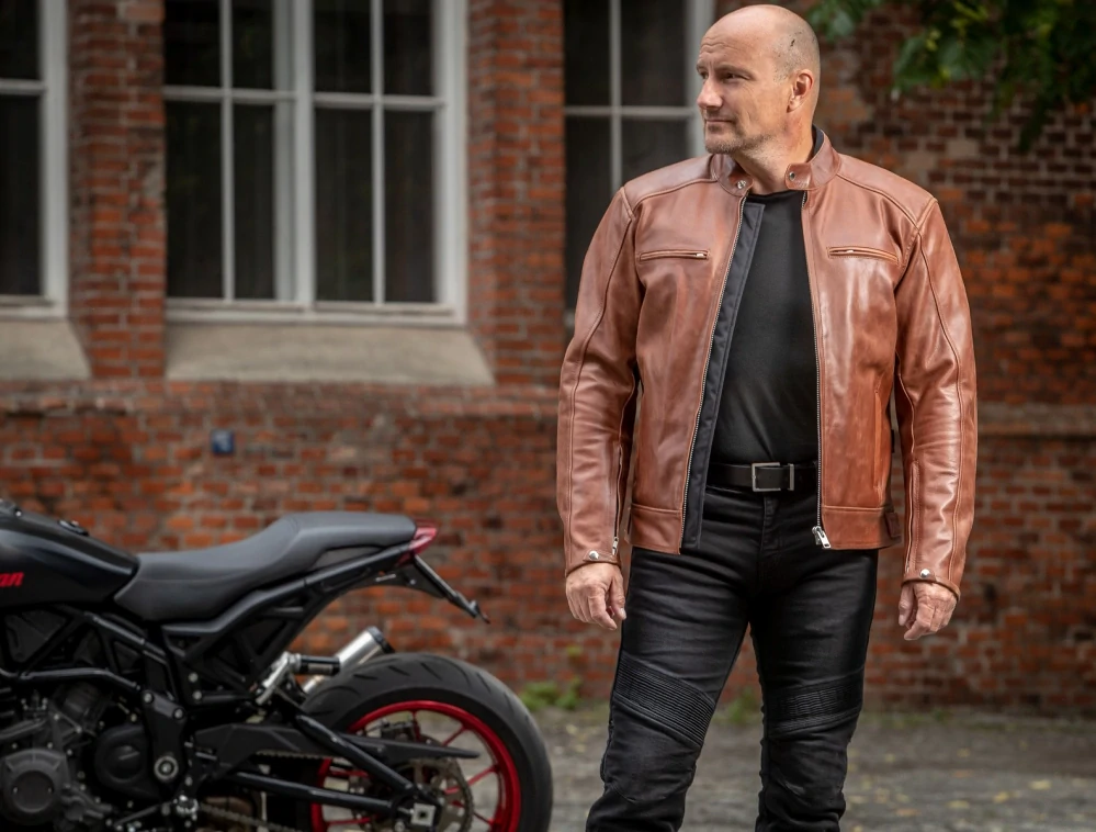 TXR Bunda na motorku Ranger svetlo hnedá XL