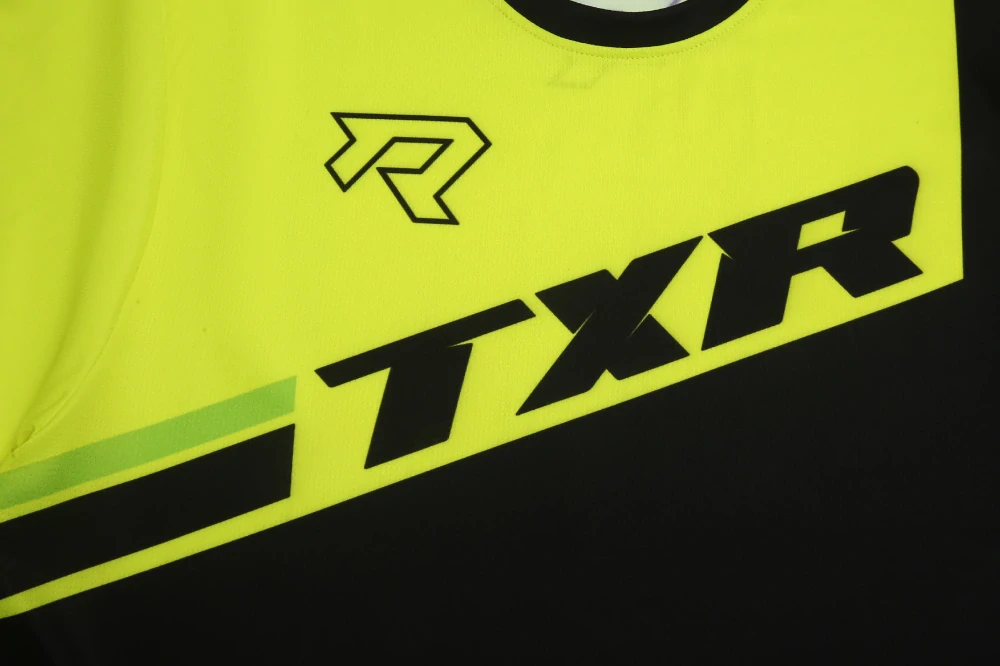 TXR Motokrosový dres Vortex čierno-fluo žltý 3XL
