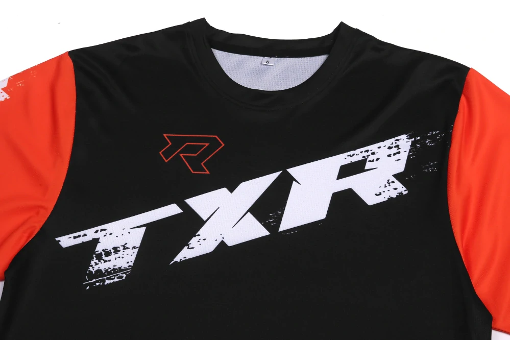 TXR Detský motokrosový dres Pulse čierno-oranžový S