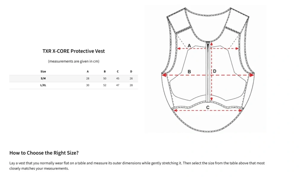 TXR Ochranná vesta X-CORE L/XL