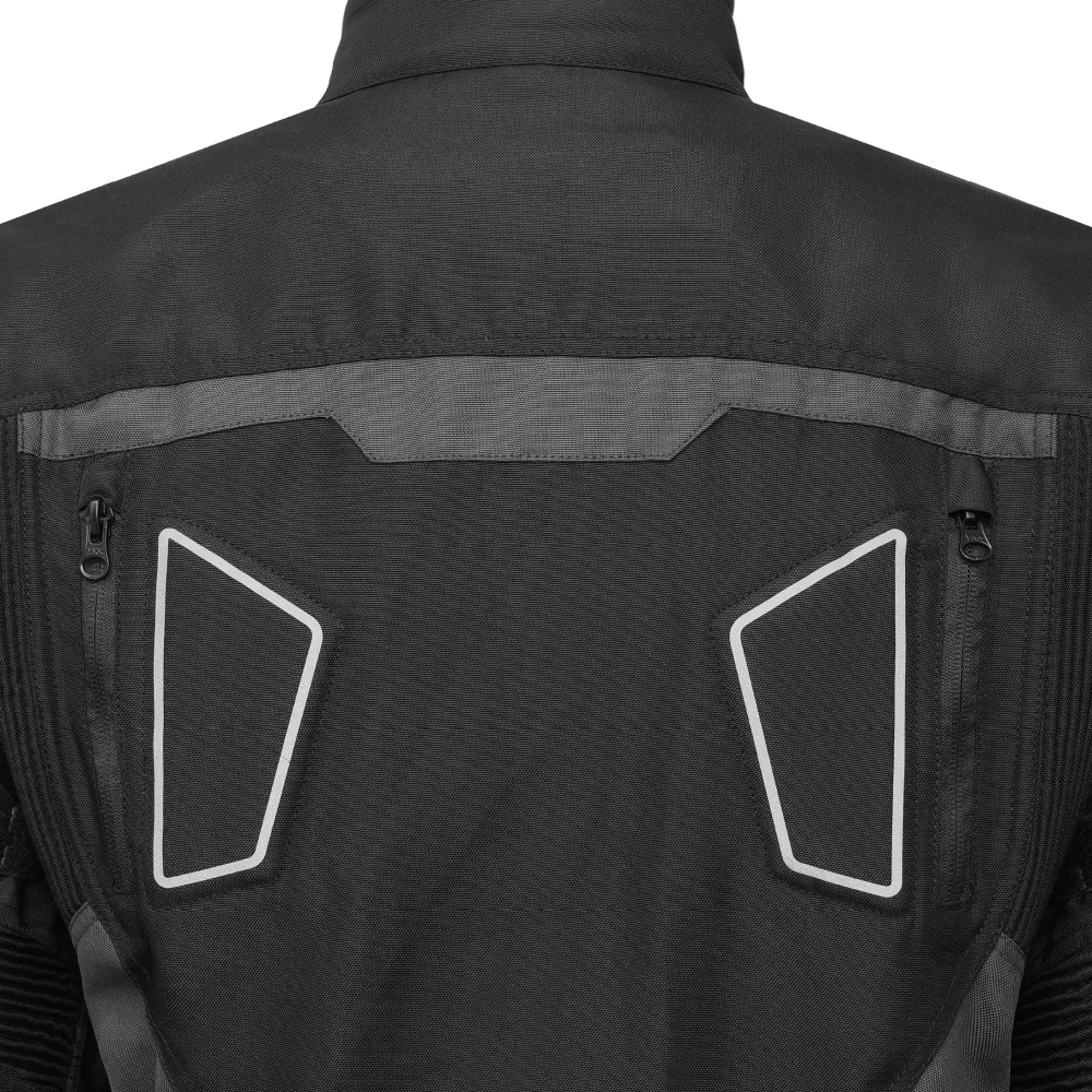 TXR Bunda na motorku Compass čierno-šedá XXL