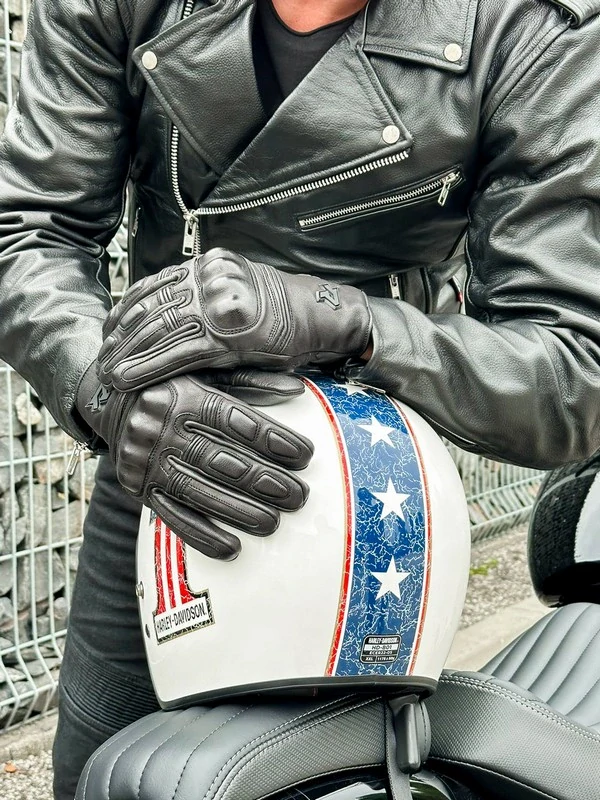 TXR Rukavice na motorku Roko čierne M