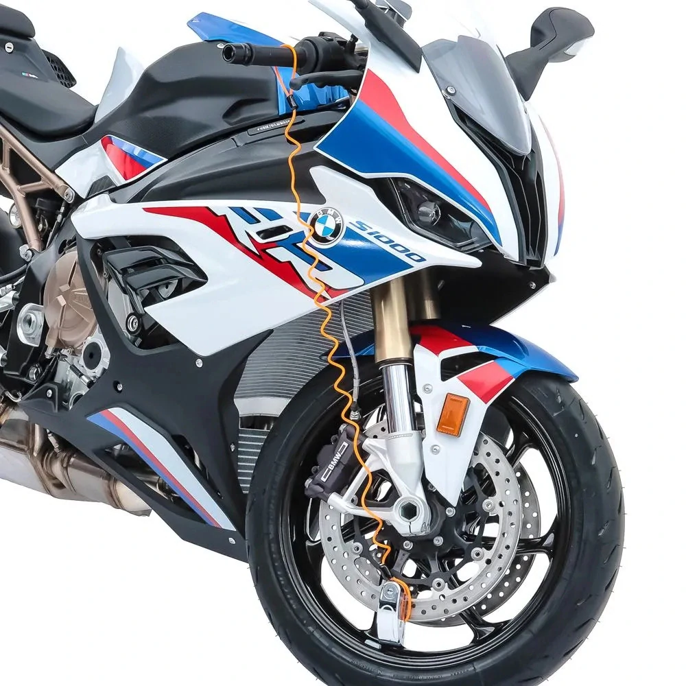 TXR Zámok na motorku s alarmom 110db čierny