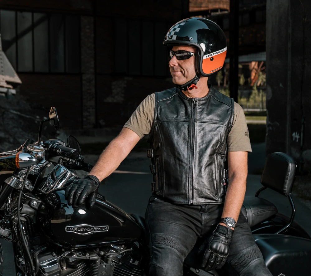 TXR Kožená vesta na motorku Shooter 3XL
