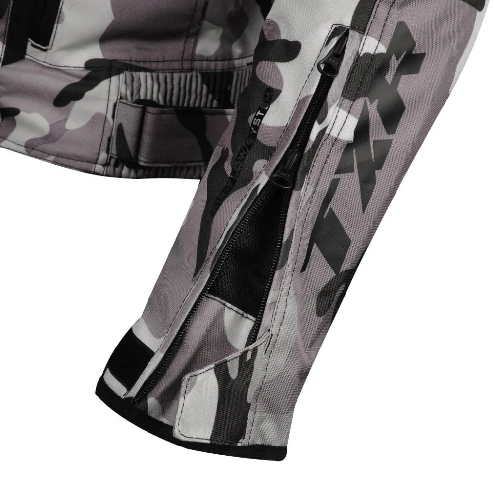 TXR Bunda na motorku Gunner Camo sivá 4XL