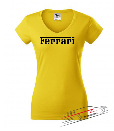 Dámske tričko s motívom Ferrari