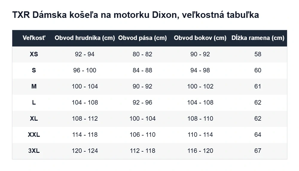TXR Dámska košeľa na motorku Dixon červená M