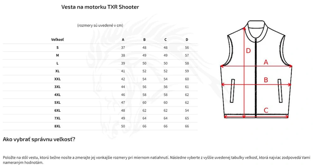 TXR Kožená vesta na motorku Shooter S