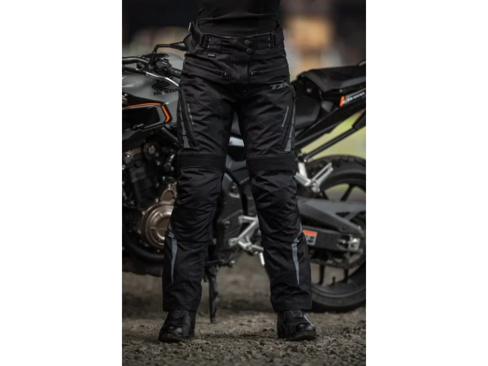 TXR Dámske nohavice na motorku Rival čierne 4XL