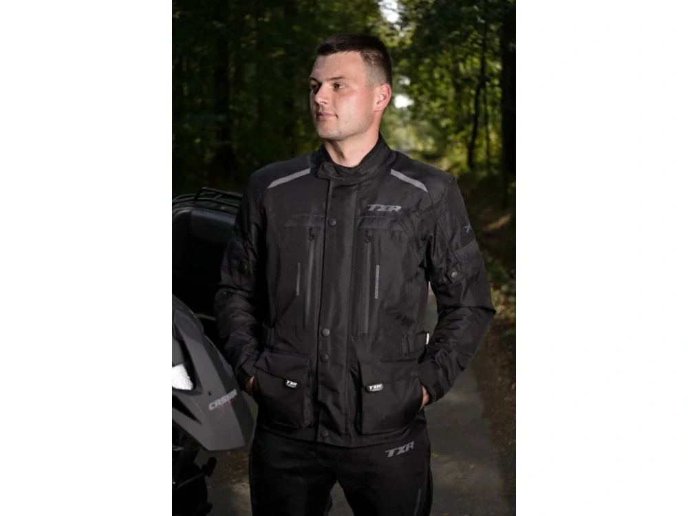 TXR Bunda na motorku Visper čierna 3XL