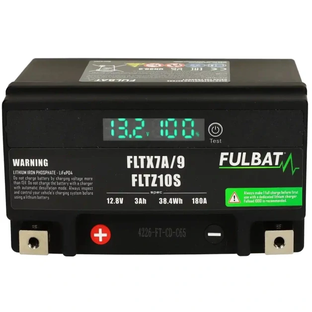 FULBAT Lítiová motocyklová batéria FLTX7A/9-FLTZ10S 12V 5Ah 300A