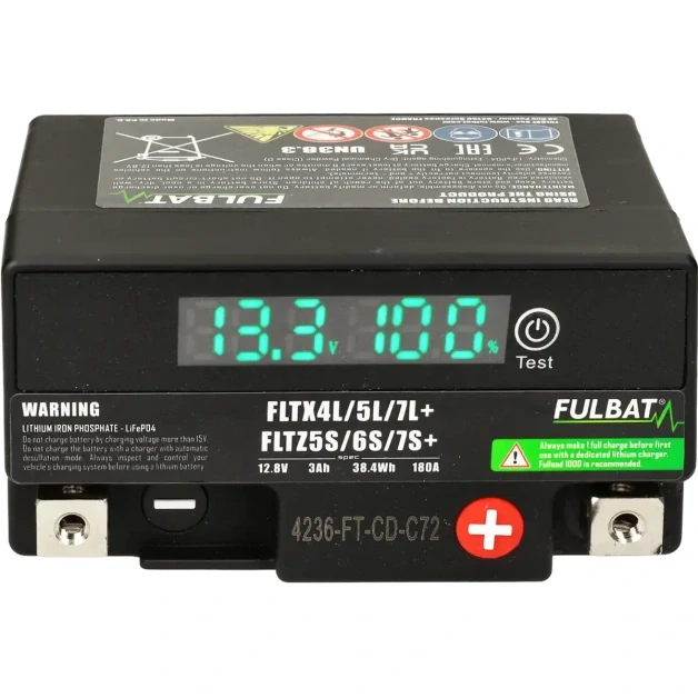 FULBAT Lítiová motocyklová batéria FLTX4L/5L/7L+ FLTZ5S/6S/7S+