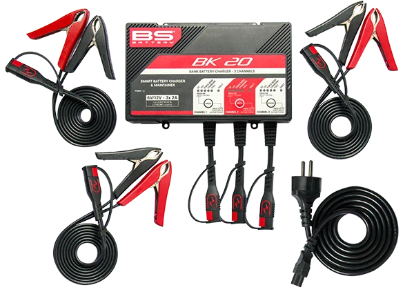 BS-BATTERY Nabíjačka BK20 (vhodné aj pre lítium) 6/12V 2A