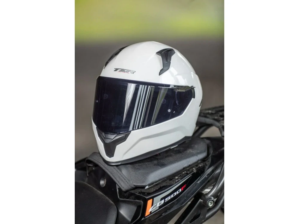 TXR Integrálna prilba na motorku Raptor perleťovo biela XL