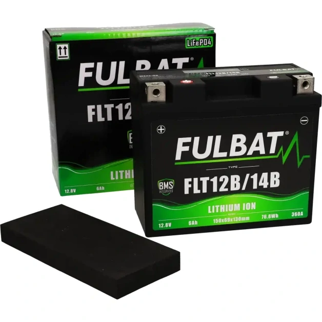 FULBAT Lítiová motocyklová batéria FLT12B/14B