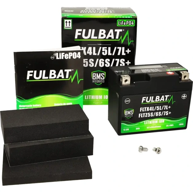 FULBAT Lítiová motocyklová batéria FLTX4L/5L/7L+ FLTZ5S/6S/7S+