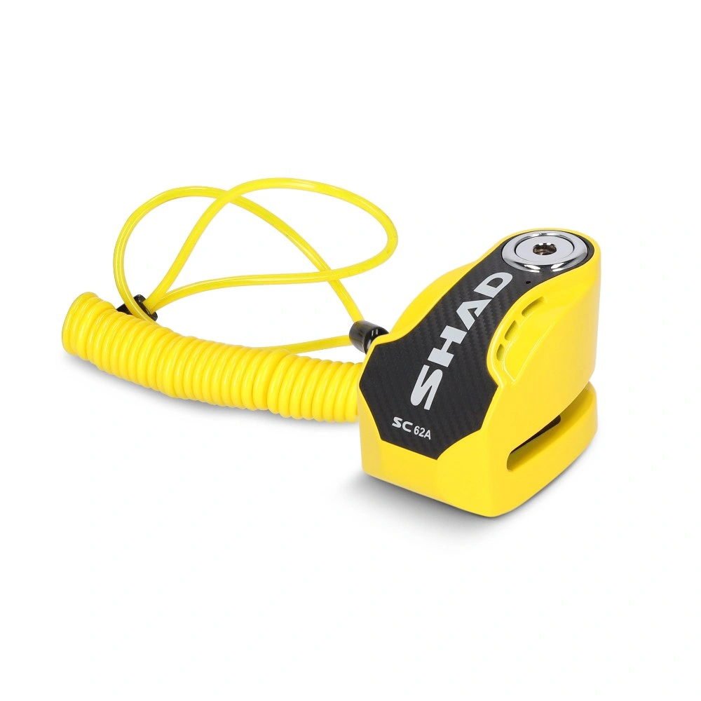 SHAD Zámok na kotúč s alarmom SC62A C0S6213A žltá čap 10 mm