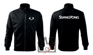 Mikina s motívom SsangYong zipsová