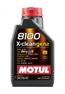 MOTUL Motorový olej 8100 X-Clean gen2 5W40 1L