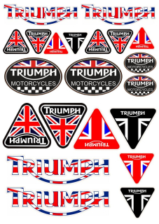 Nálepky moto Triumph