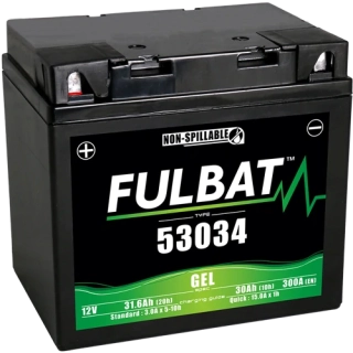 FULBAT 53034 12V 30Ah 300A 178x123x166mm L+ GEL bezúdržbová motobatéria