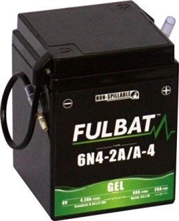 FULBAT 6N4-2A/A-4 6V 4Ah 25A 71x71x93mm P+ GEL bezúdržbová motobatéria